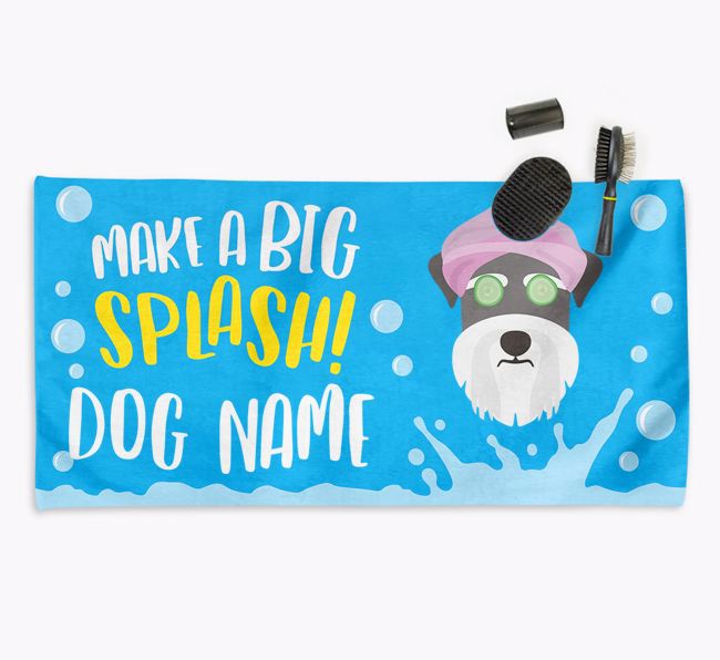 Personalised 'Make a BIG Splash' Towel for your {breedCommonName}